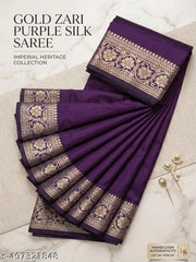 Banarsi Soft Silk Zari Border jamla Saree – Wedding & Festive Party Wear