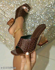 MFW Seldon Stylish Block Heel Slippers