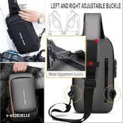 USB SHOULDER BAG WAIST USB MULTICOLOURED SLING SHOULDER BAG WITH USB PORT ADVANCE BUSINESS BAG