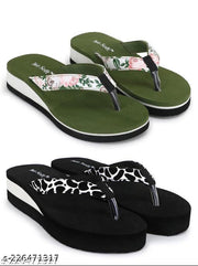 Two Soft Comfortable & Stylish Women's Daily Use Slipper/Flipflop for Women & Girls Combo of 2