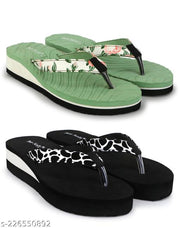 Two Soft Comfortable & Stylish Women's Daily Use Slipper/Flipflop for Women & Girls Combo of 2
