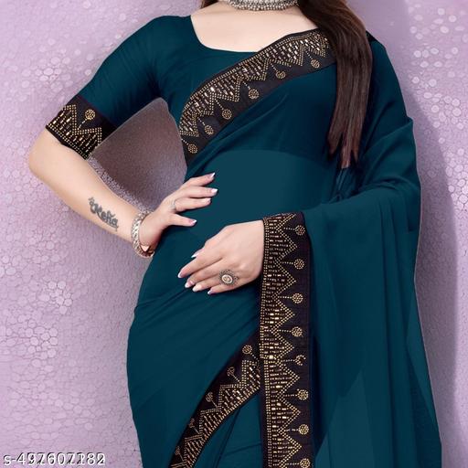 Stone daimond and kundan lace border saree | party wear saree and wedding saree | new collection saree for woman and girls | Rama saree