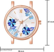 Special Valentine WOMEN'S ANALOG SILVER BLUE COLOUR WATCH
