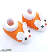Kids with fabulous desigins & colors booties  Baby shoes/ Baby Booties/ Booties/ New born baby shoes for baby boy and baby girl with fancy bunny comfortable and skin friendly pack of 3 pair