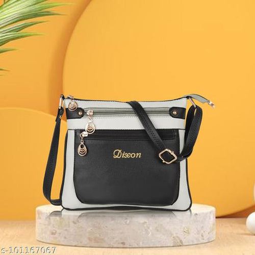 Dixon Dixon DIXON Synthetic Vegan Leather Stylish fancy Fashionable Satchel Shoulder Crossbody Daytrip Slingbag For Women
