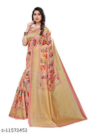 Women's Art Silk Floral Printed Saree