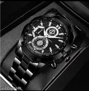 Name : zed black Men’s Super Running Racing Steel Belt Sports Suit Quartz Watch
