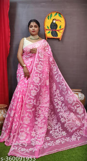 Best Quality Floral Desine Soft Dhakai Jamdani Saree