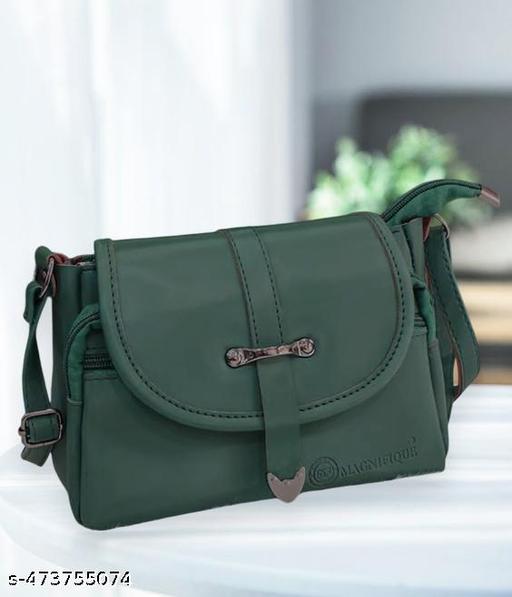 Magnifique Dark Green Sling Bag - Sleek, Stylish, and Functional
