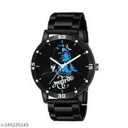 Bolun AV Poster Black Pu Men Watch