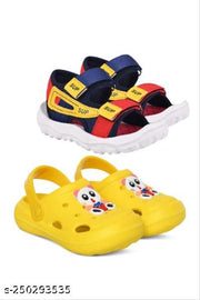 Sandal Super & Panda Crocs Yellow Comfortable Pairs of Combo