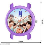 KRITI BTS ANALOG WATCH FOR GIRLS,PURPLE WATCH FOR GIRLS TREND,WRIST WATCH ,TRENDING WATCH,STYLISH WATCH