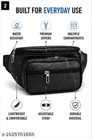 Latest Men Women Leather Waist Pack Travel Bags For MoneyY| Belt| Cards |Mobile| Documents| Kit| Books and Bills Dairy Pouch Cross Side Bag For Men Women .With Belt Stylish Small Luggage Accessories Bag I Waist Bags I Fanny pack.