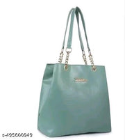 Green  women Handbag two main compartment  stylish handbag