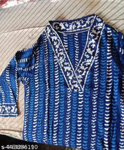 New indigo Single Kurti