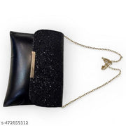 Partywear Shinning Sling Bag/Clutch For Women & Girls.