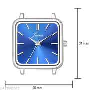 Jainx Square Blue Dial Steel Mesh Chain Analog Wrist Watch for Women - JW85602