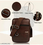Messenger small sling bag for men women office use persnol casual with adjustable Strap
