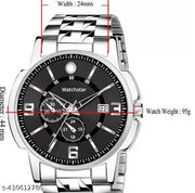 Date Function Stainless Steel Analog Watch for Men