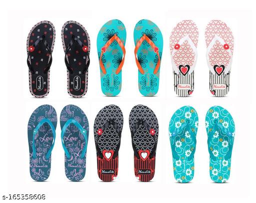 Phonolite Daily use printed Hawaii slipper for women pack of 6