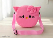 HARSHIKA TRADERS HELLO KITTY CROSS BAG Sling Bag for Kids Birthday Gift for Girls Crossbody Bag for kids with Soft pink Finish Baby Toddler Handbag Cute Princess Purse Mini Sling Bag for 3-12 Year Girls Fashion Accessory