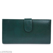 Classic World Women's Faux Leather with Zip Pocket, Multiple Card Holders and Pocket Wallet