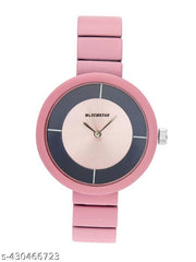 mate design formal look steel Belt pink colour casual look analog watch for womens and womens (Pack of 1)