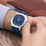 Analog Quartz Wrist Watch For Men, Celeb Choice Watch, Most selling Watch, Trending Watches, Premium Quality Watch, Men Watches, Silver Watches, Blue Dial Watch, Best Gift Pack For Men, Gari, Boys/Men Watches.