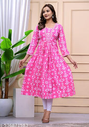 Women Straight Kurti||Aline||Printed||alia cut||Naira cut||Party