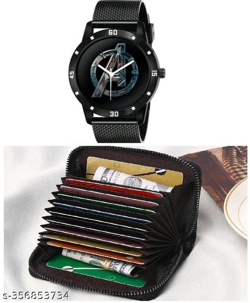 fancy man watch& card holder