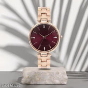 Premium Luxury Rose Gold Women's Wristwatch with Blue Dial | Stylish Analog Bracelet Watch for Girls & Ladies | Elegant Party Wear & Casual Fashion Timepiece