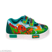 Coolz Kids Stylish Casual Comfortable Lightweight Shoes Dino Green for 1-4 Years Boys and Girls