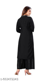 ATTRACTIVE WOMEN MIRROR WORK KURTA SET