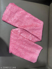 Pink net brasso saree with beads/stone & blouse