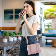 GRAADA Synthetic Leather Casual Design Shoulder Crossbody Handbag For Women