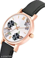 Special Valentine WOMEN'S ANALOG SILVER BLACK COLOUR WATCH