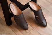 Brown Solid Thong Flip-flops For Men