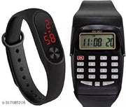 Combo of Two One Calculator 2 Band Color May Very watch