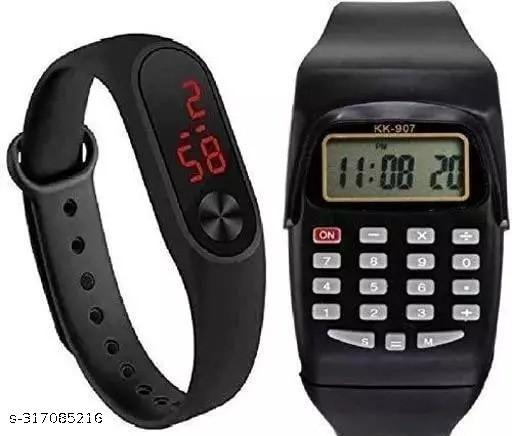Combo of Two One Calculator 2 Band Color May Very watch
