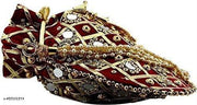Designer Maroon Potli Bags for Ladies for Wedding Parties Mirror Embellished Embroidered Bag for Women