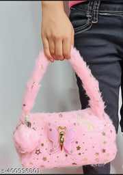 Cute Tiny,small fur multicolour sling Bag With Chain/Handbag/Crossbody Sling Bag/Purse/Stylish Bags for Girls