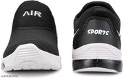 Stylish Boys and Girls Textured Canvas Black Casual Shoes