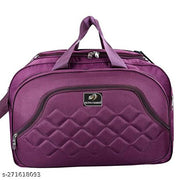 Fancy men and women duffel bags with strolly Purple Expandable