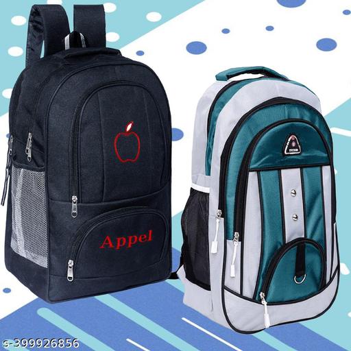 Elite 34L All Season Men's Backpack Suitable for Higher Grade School / College Students / Office/ Laptop bags for all day use Water-Resistance Fabric (Combo Pack of 2)
