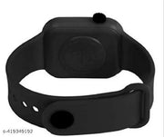 Digital Dial Waterproof Smart Design LED Display Kids Watch for Boys & Girls C-98 Black