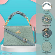 Fiago Women PU Leather Sling  Bag Styles Trending Designing for Women Classic Bag( GREEN)