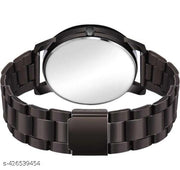 Analog wrist watch black dial watch for girls and women