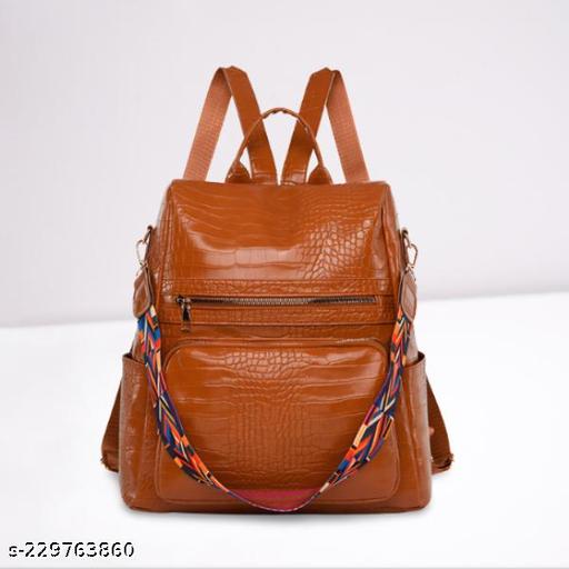 Fashion Shoulder Bags Croco Multipurpose Knapsack Top Handle Detachable Bag