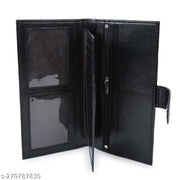 Regular fancy Women's Faux Leather with Zip Pocket, Multiple Card Holders and Pocket Wallet