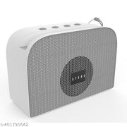 ATARC AT-611 Ultimate 10W Bluetooth Speaker Hi-fi Stereo Sound Surround Upto 08 Hours Playback, Best for Mobile, Laptop/PC, Ipad, Media Players with Multi Modes Aux/TF Card/USB (White)